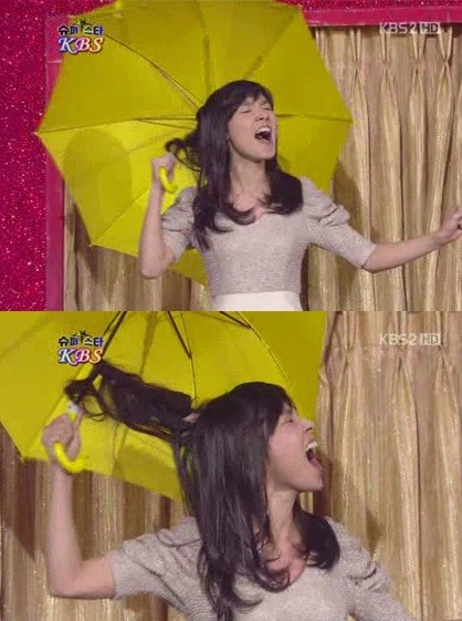 ▲ 신보라가 아이유의 3단 고음에 도전해 화제가 되고 있다. ⓒ 방송화면 캡쳐