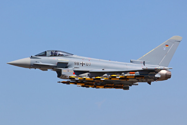 ▲ EF2000 유로파이터 타이푼. 4세대 전투기 중에서는 최고로 꼽힌다.ⓒ