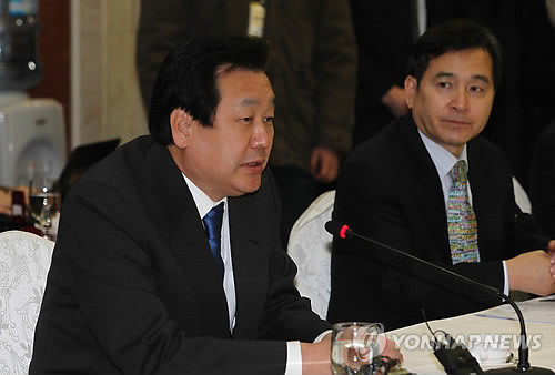 ▲ 한나라당 김무성 원내대표가 9일 여의도의 한 호텔에서 열린 한미 FTA 당정회의에서 모두발언을 하고 있다.ⓒ연합뉴스