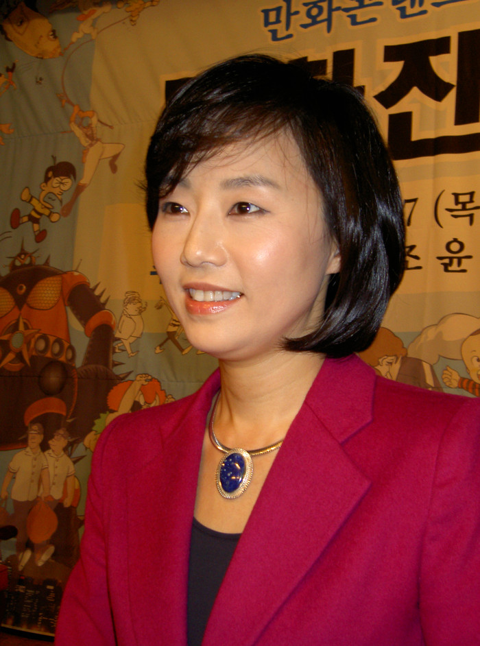 ▲ 한나라당 조윤선 의원이 만화진흥법안에 대해 설명하고 있다. ⓒ뉴데일리