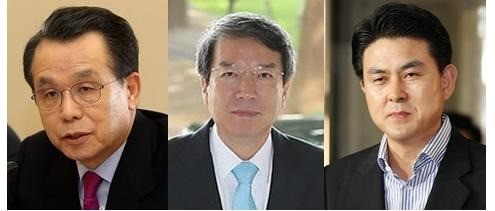 ▲ 좌측부터 한승수·정운찬 전 총리, 김태호 전 총리 후보 ⓒ연합뉴스