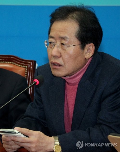 ▲ 한나라당 홍준표 최고위원이 28일 오전 열린 최고위원회의에서 발언하고 있다. ⓒ연합뉴스