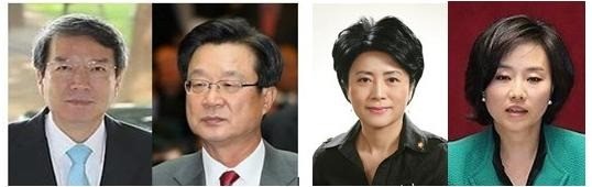 ▲ 왼쪽부터 정운찬 전 국무총리, 강재섭 한나라당 전 대표, 한나라당 정옥임, 조윤선 의원 ⓒ