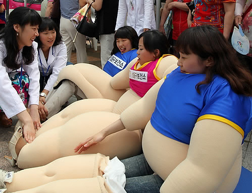 ▲ 서울 성동구 보건소에서 마련한 비만체험교실 모습ⓒ연합뉴스