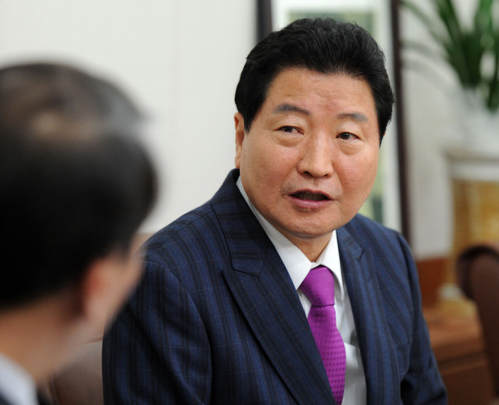 ▲ 안상수 한나라당 대표가 서민경제의 중요성에 대해 설명하고 있다. ⓒ뉴데일리