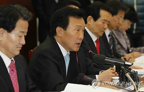 ▲ 민주당 손학규 대표가 7일 오전 국회에서 열린 최고위원회의에서 모두발언을 하고 있다. ⓒ연합뉴스