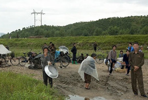 ▲ 북한 시골 장마당 모습.ⓒ주진조선 캡처