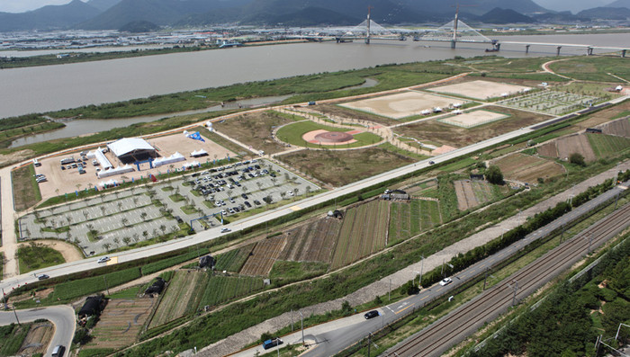 ▲ 지난해 준공 직후 화명지구 전경.