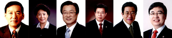 ▲ 좌측부터 박계동, 박명희, 강재섭, 김기홍, 한창구, 장석일 예비후보 ⓒ자료사진