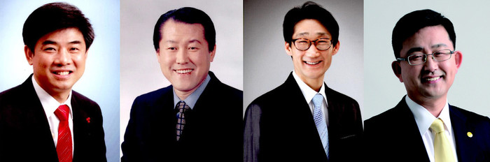 ▲ 좌측부터 김병욱, 김종우, 이진희, 이종웅 예비후보 ⓒ자료사진