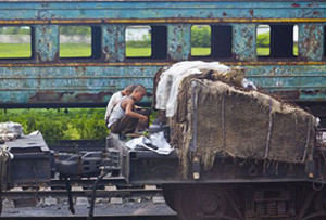 ▲ 북한의 기차.ⓒ주진조선 캡처