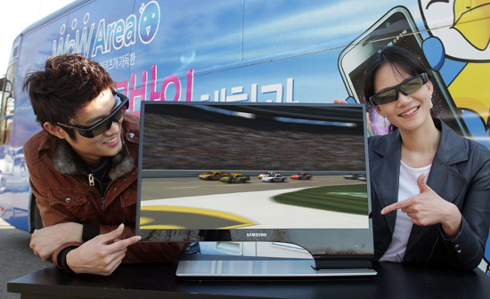 ▲ 삼성전자가 싱크마스터 3D HDTV 모니터 출시를 기념해 오는 20일 잠실실내체육관에서 체험 버스를 운영한다.ⓒ 삼성전자