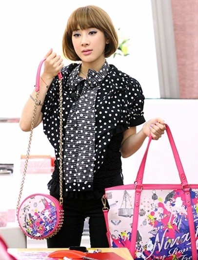 ▲ 서인영이 디자인한 나나리찌 가방 ⓒ 엠넷 방송화면 캡쳐