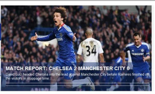 ▲ 첼시 루이스가 헤딩골을 넣고 환호하고 있다.ⓒ첼시 공식홈 캡처