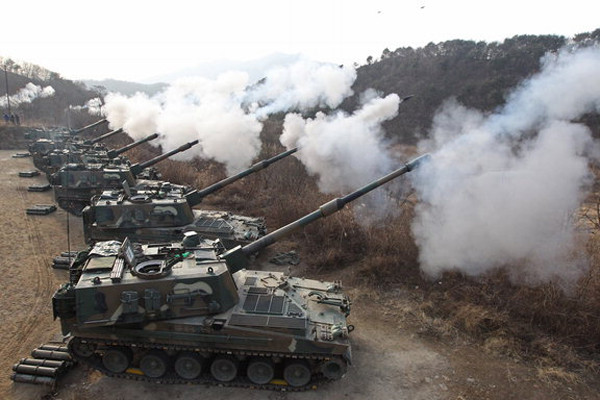 ▲ 2010년 동계합동화력훈련의 한 장면