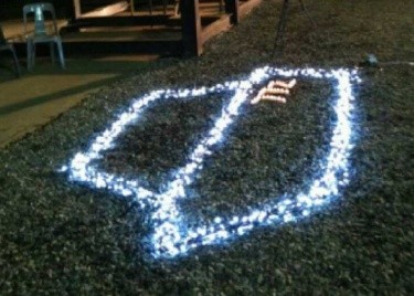 ▲ 47개 별로 부활한 PCC-772 천안함 용사들.ⓒ한국대학생포럼 제공