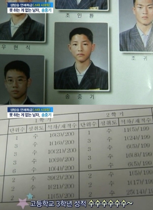 ▲ 배우 송중기의 모범생이었던 학창시절이 공개됐다.ⓒSBS '좋은아침' 캡처