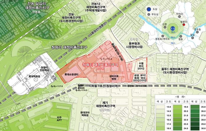 ▲ 30일 서울시 건축위를 통과한 청량리4재정비 구역 위치도 ⓒ 서울시