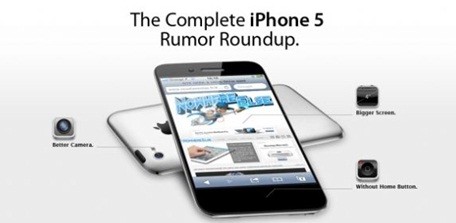 ▲ 아이폰5의 가상 모습 ⓒNowhereelse.fr