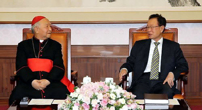 ▲ 정진석 추기경은 7일 여야 국회의원들에게 