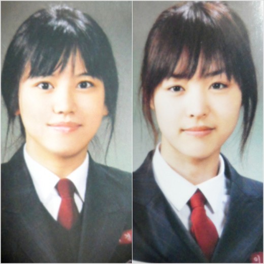 ▲ (왼쪽부터) JJ, 이연희 고등학교 졸업 사진.ⓒ온라인 커뮤니티
