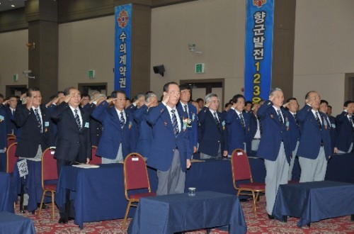 ▲ 15일 오전 충북 제천시 청풍리조트 컨벤션홀에서 대한민국재향군인회 2011년 정기전국총회가 열렸다.ⓒ뉴데일리