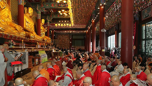 ▲ 서울 종로구 조계사에서 법회가 진행되고 있다. ⓒ연합뉴스