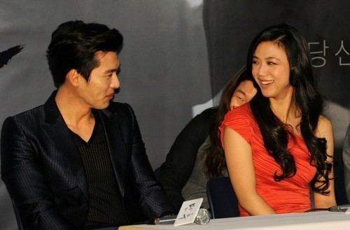 ▲ 지난 2월 만추 시사회에 참석한 현빈과 탕웨이.ⓒ뉴데일리
