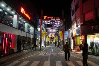 ▲ 전주시 '영화의 거리' 전경.  ⓒ 노용헌 기자