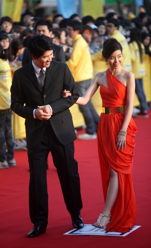 ▲ 배우 김상경과 김규리.  ⓒ 노용헌 기자