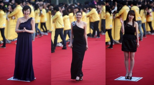 ▲ 좌측부터 배우 김지우, 김수현, 최아라.  ⓒ 노용헌 기자