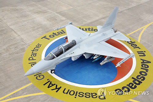 ▲ 경남 사천에 본사를 둔 한국항공우주산업㈜(대표 김홍경 KAI)이 국산 초음속 고등훈련기(T-50)를 공격기로 개조개발한 FA-50.ⓒ연합뉴스