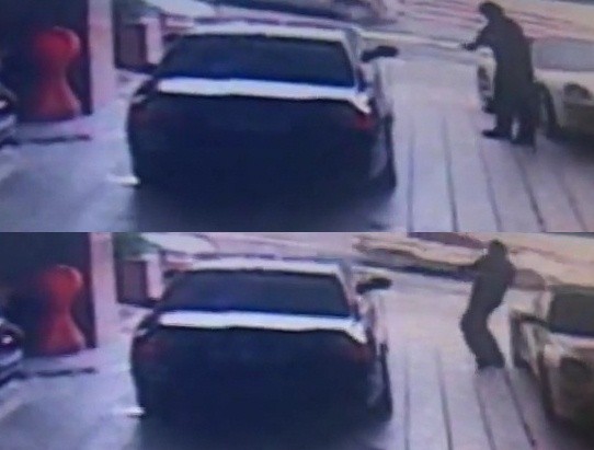 ▲ 지난 2일 서울 삼성동 주상복합아파트 1층 주차장에서 접촉 사고가 발생할 당시를 촬영한 CCTV 영상.   ⓒ 뉴데일리
