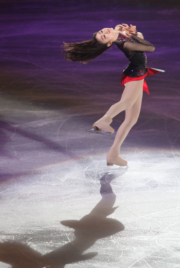 ▲ 2부 비욘세의 Fever를 열연하는 김연아 ⓒ노용헌기자