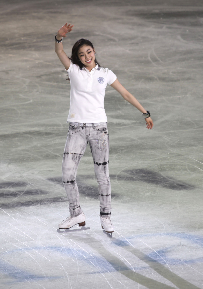 ▲ 관중들에게 답례하는 김연아 ⓒ노용헌기자