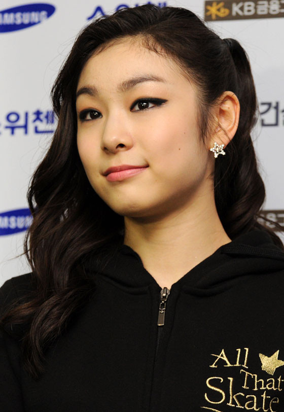 ▲ 머리를 자연스럽게 풀어내린 김연아 ⓒ추진혁 기자