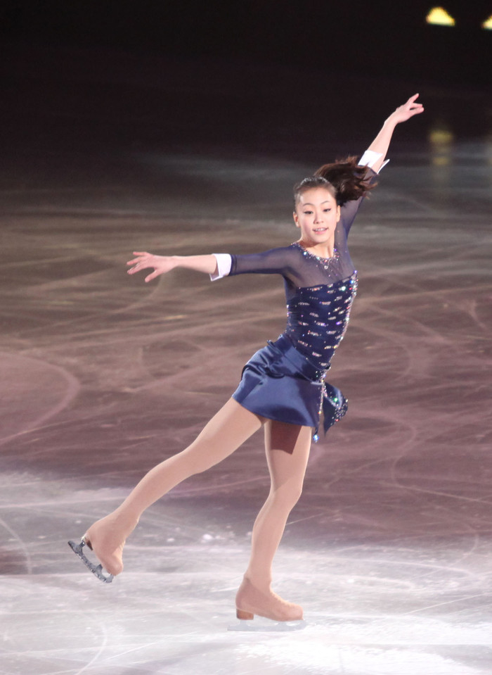 ▲ 올댓스케이트 아이스쇼에서 연기를 펼치는 곽민정 ⓒ노용헌 기자