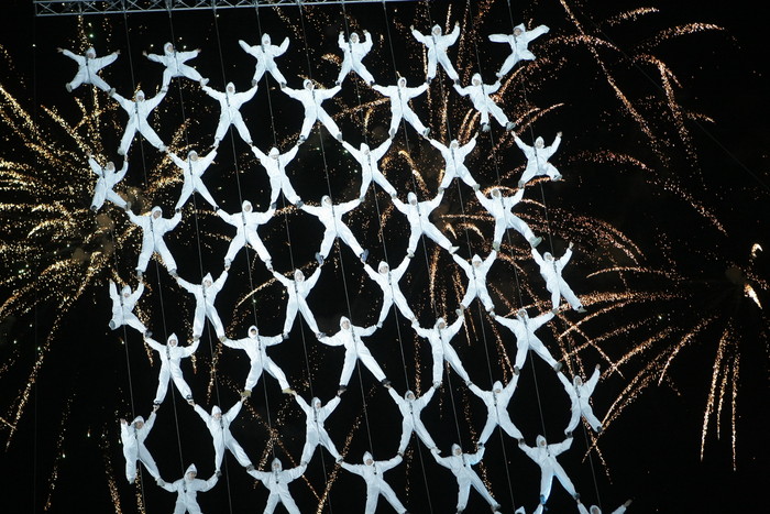 ▲ 하이서울페스티벌 메인공연인 레이보우 드롭스에는 시민 50명이 직접 참가해 그 의미를 더했다. ⓒ  뉴데일리