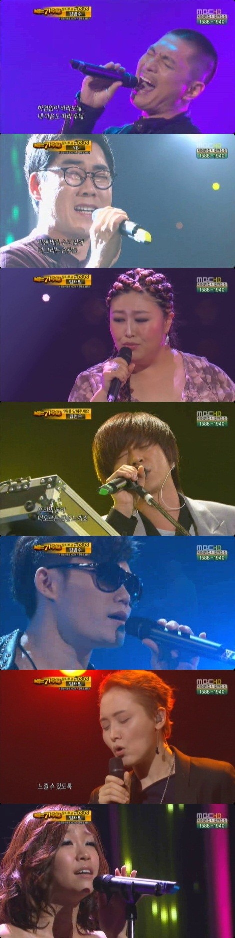 ▲ 일본 네티즌들이 '나가수'에 뜨거운 반응을 보이고 있다.ⓒMBC 나는 가수다 캡처