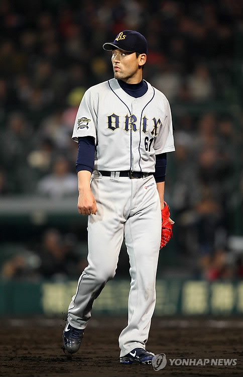 ▲ 오릭스의 박찬호.ⓒ연합뉴스
