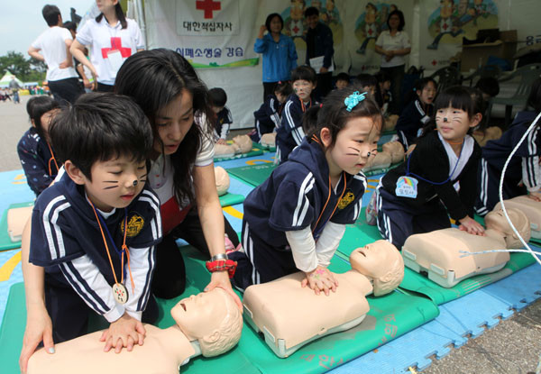 ▲ 생활속 응급처치교육ⓒ노용헌기자