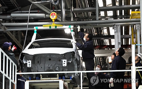 ▲ 현대차 일부 차종들의 생산이 중단됐다. ⓒ 연합뉴스