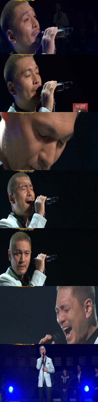 ▲ 가수 임재범이 '여러분'을 열창하는 모습.ⓒMBC 나는 가수다 캡처