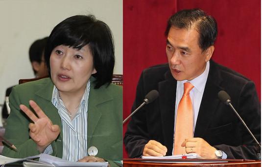 ▲ 민주당 정책위의장에 임명된 박영선 의원(왼쪽)과 새 사무총장에 정장선 의원(오른쪽)ⓒ 연합뉴스