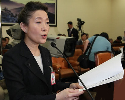 ▲ 유영숙 환경부 장관 내정자가 24일 국회 환경노동위원회에서 열린 인사청문회에서 모두발언하고 있다. ⓒ 연합뉴스