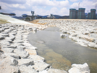 ▲ 금남보 어도의 하류 모습.ⓒ뉴데일리