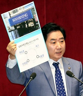 ▲ 이석현 민주당 의원이 우리금융지주의 삼화저축은행 인수 과정에 정권실세가 개입했다는 의혹을 제기했다.ⓒ 연합뉴스