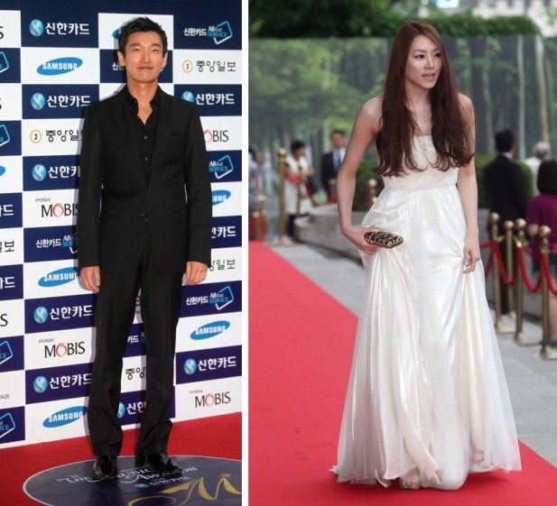 ▲ 제5회 '더 뮤지컬 어워즈' 시상식에서 남녀 주연상을 획득한 조승우와 차지연.  ⓒ 노용헌 기자