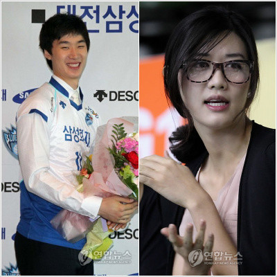 ▲ 스포츠 스타 박철우-신혜인이 오는 9월 결혼한다.ⓒ연합뉴스