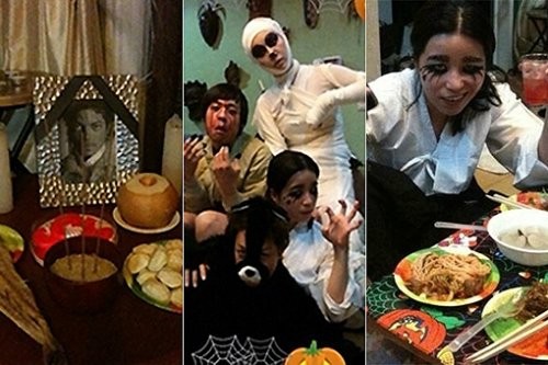 ▲ 지난 2010년 할로윈 파티에서 유관순 열사를 희화한 사진.ⓒ옥주현-최소라 트위터